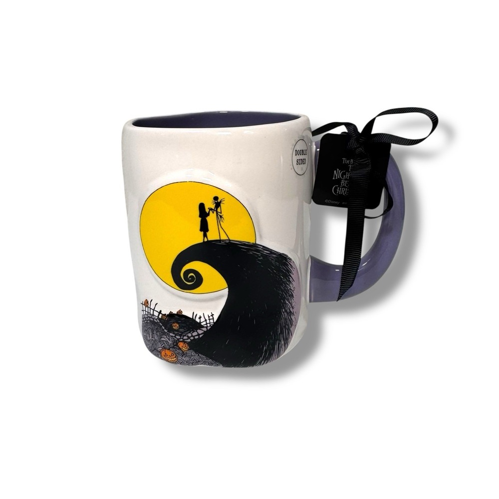 Rae Dunn Disney Nightmare Before Christmas‎ Halloween Mug Jack Skellington Sally